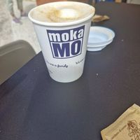 Coffee with soya milk at Il Kiosko - Panoramic Bar in Peschiera Del Garda