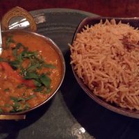 Chana masala (side) with pilau rice at Daata in Blackrock