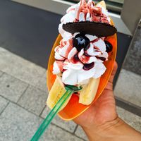 Banana at Eiscafe Benito in Wurzburg