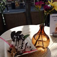 chocolate cup at Eiscafe Benito in Wurzburg