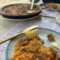 Paella vegans  at Antigua Taberna de Las Escobas de 1386 in Sevilla