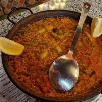 Paella for 2 at Antigua Taberna de Las Escobas de 1386 in Sevilla