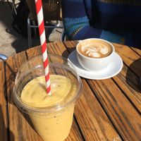 Tropical fruit smoothie at Art Cafe in Oxford