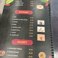 Menu 4  at Dosabytes in Franklin Park