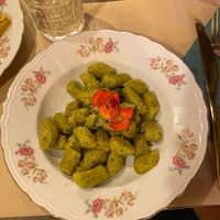 Gnocchi alla zucca con crema di zucchina at Naturerberia in Sesto San Giovanni