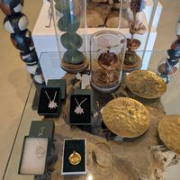 Pig jewelry! at Art of Compassion in Greyton