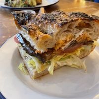 Spicy BLT focaccia  at Foodstory Cafe in Aberdeen