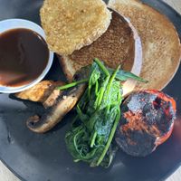 Really nice char on the tomato, so good.  at Milk + Honey in Adelaide