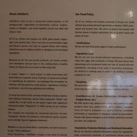 Restaurant statement at JoGeSaYu in Hiroshima