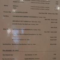 Right side of drinks menu at JoGeSaYu in Hiroshima