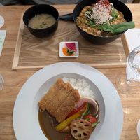 Curry with add. katsu and Mapo Tofu at JoGeSaYu in Hiroshima