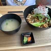 Ma Po Tofu and Ricee  at JoGeSaYu in Hiroshima