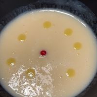 Very nice soup, part of the dinner set  at JoGeSaYu in Hiroshima