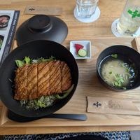 Katsu bowl at JoGeSaYu in Hiroshima