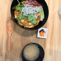 Mapu tofu, rice bowl  at JoGeSaYu in Hiroshima