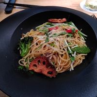 Japanese-style pasta at JoGeSaYu in Hiroshima