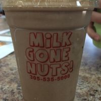 chocolate peanutbutter 16oz Shake at Milk Gone Nuts in Miami Beach