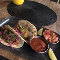 Tacos (2 with jackfruit, one veggie)  at Los Capolitos in Liberec