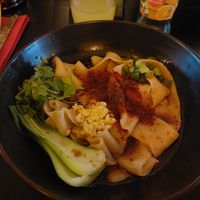 Naked noodles Asian Spicy at AM-SU Handpulled Noodles in Frankfurt