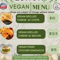 Whole vegan menu  at Your Coffee Place Troutman in Troutman