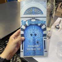 The menu  at La Goulette in Marseille
