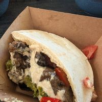 Aubergine pita at Saucery in Greyton