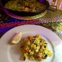 Paella  at La Cava in Formentera