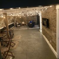 Basement seating  at Cellar Door Coffee Co in Garrettsville