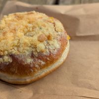Mango-passionfruit crumble at La Chula Bakehouse in Nelson