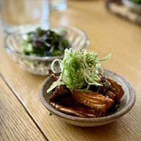 Kimchi Mushroomm  at Tonchin in Los Angeles