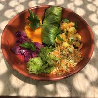 Dish of the day, always with plant based fresh ingredients and delicious seasoning at House of Wonders in Cascais