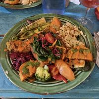 Vegan Plate of the day at House of Wonders in Cascais