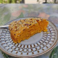 Vegan Carrot Cake at House of Wonders in Cascais