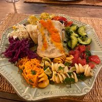 Black bean wrap   at House of Wonders in Cascais