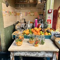 Juice crafting area.  at House of Wonders in Cascais