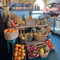 More juice area  at House of Wonders in Cascais
