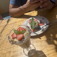 Chia pudding and coconut pudding for dessert  at House of Wonders in Cascais