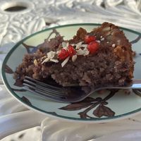 Blueberry and almond cake  at House of Wonders in Cascais