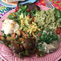 small mezze plate at House of Wonders in Cascais