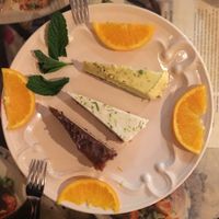 raw vegan dessert trio! key lime ginger and vanilla caramel were our favs at House of Wonders in Cascais