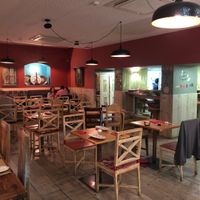 Indoor seating  at House of Wonders in Cascais