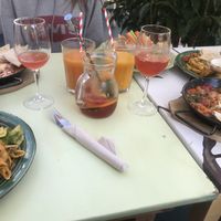 Lovely sharing table for four at House of Wonders in Cascais