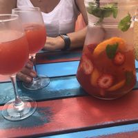 Rose sangria! at House of Wonders in Cascais