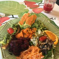 Vegan plate at House of Wonders in Cascais