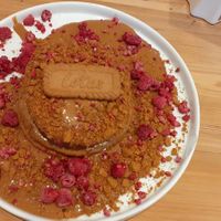 Biscoff and raspberry pancakes at Sunday Coffee & Kitchen in Newcastle Upon Tyne