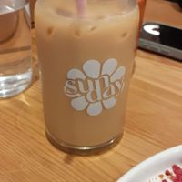 Iced oat latte at Sunday Coffee & Kitchen in Newcastle Upon Tyne