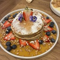 Breakfast at Sundays w strawberry   at Sunday Coffee & Kitchen in Newcastle Upon Tyne