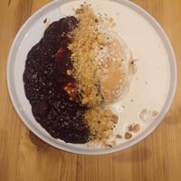 Winter berry crumble pancakes at Sunday Coffee & Kitchen in Newcastle Upon Tyne