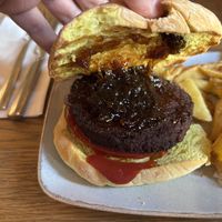  Vegan burger   at The Hats and Barrels  in Harverfordwest