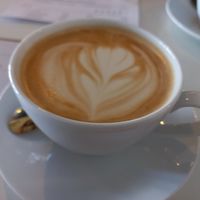 Oat latte at Grounded in Bromley